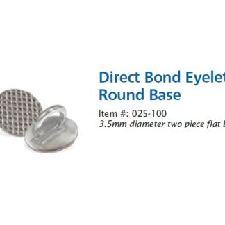 Buton lingual cu baza rotunda plata