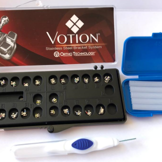 Pachet PROMO - 1 set Brackets Votion .022" + 4 Tubusoare non-convertibile, 1 ceara , 1 periuta interdentara GRATUIT