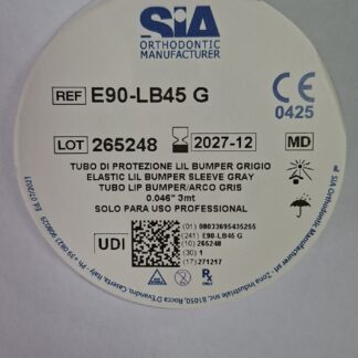 Tub de protecție Lip Bumper SIA E90-LB45 G – Silver/gri, bobină de 3 m