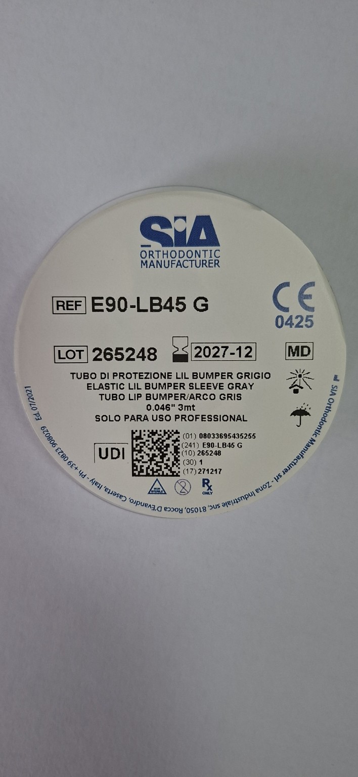 Tub de protecție Lip Bumper SIA E90-LB45 G – Silver/gri, bobină de 3 m