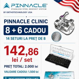 Ofertă brackeți PINNACLE .022 – 8+6 seturi cadou