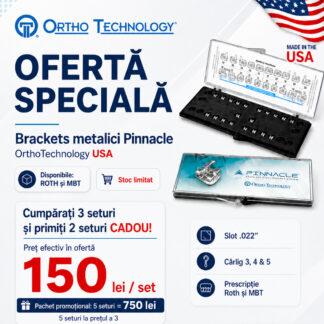 Ofertă brackeți PINNACLE .022 – 3+2 seturi cadou