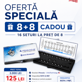 Ofertă brackeți PINNACLE .022 – 8+8 seturi cadou