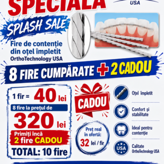 8 + 2 Cadou Fir contentie Otel torsadat plat