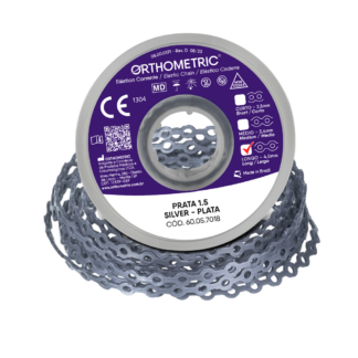 Catene elastice Orthometric 1,5 m — Short / Medium / Long, Transparent / Silver