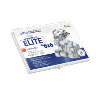Brackets Premium Elite .022 — set 20 brackets + 4 tuburi — Orthometric