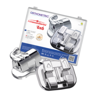 Brackets Advanced Series .022 — set 20 brackets + 4 tuburi — Orthometric - MBT